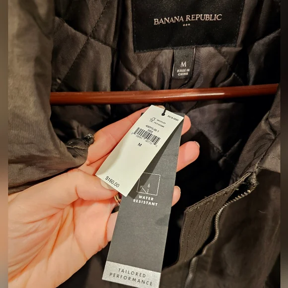 FINAL DROP 🔥NWT Banana Republic Mens Flight Jacket Olive - Picture 6 of 8